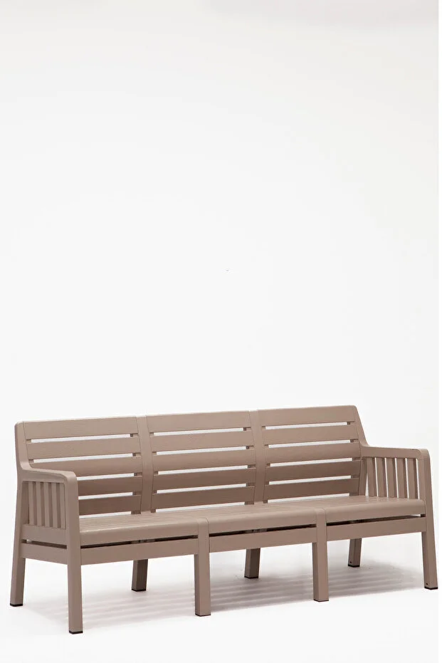 Lara 3'lü Mindersiz Koltuk Balkon&teras Bahçe Koltuk / Cappucino